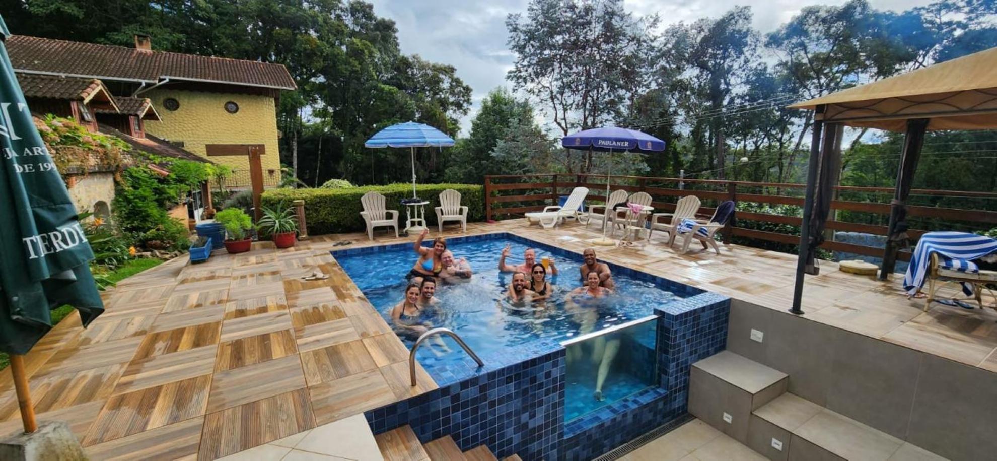 Hortensias Pousada Boutique - Piscina Aquecida 37 Graus E Fire Pit A Gas - Aceita Pet Monte Verde  Bagian luar foto